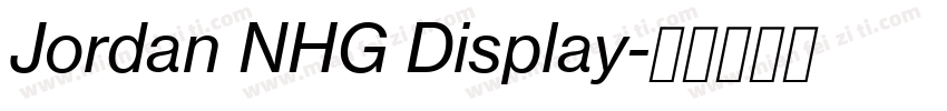 Jordan NHG Display字体转换